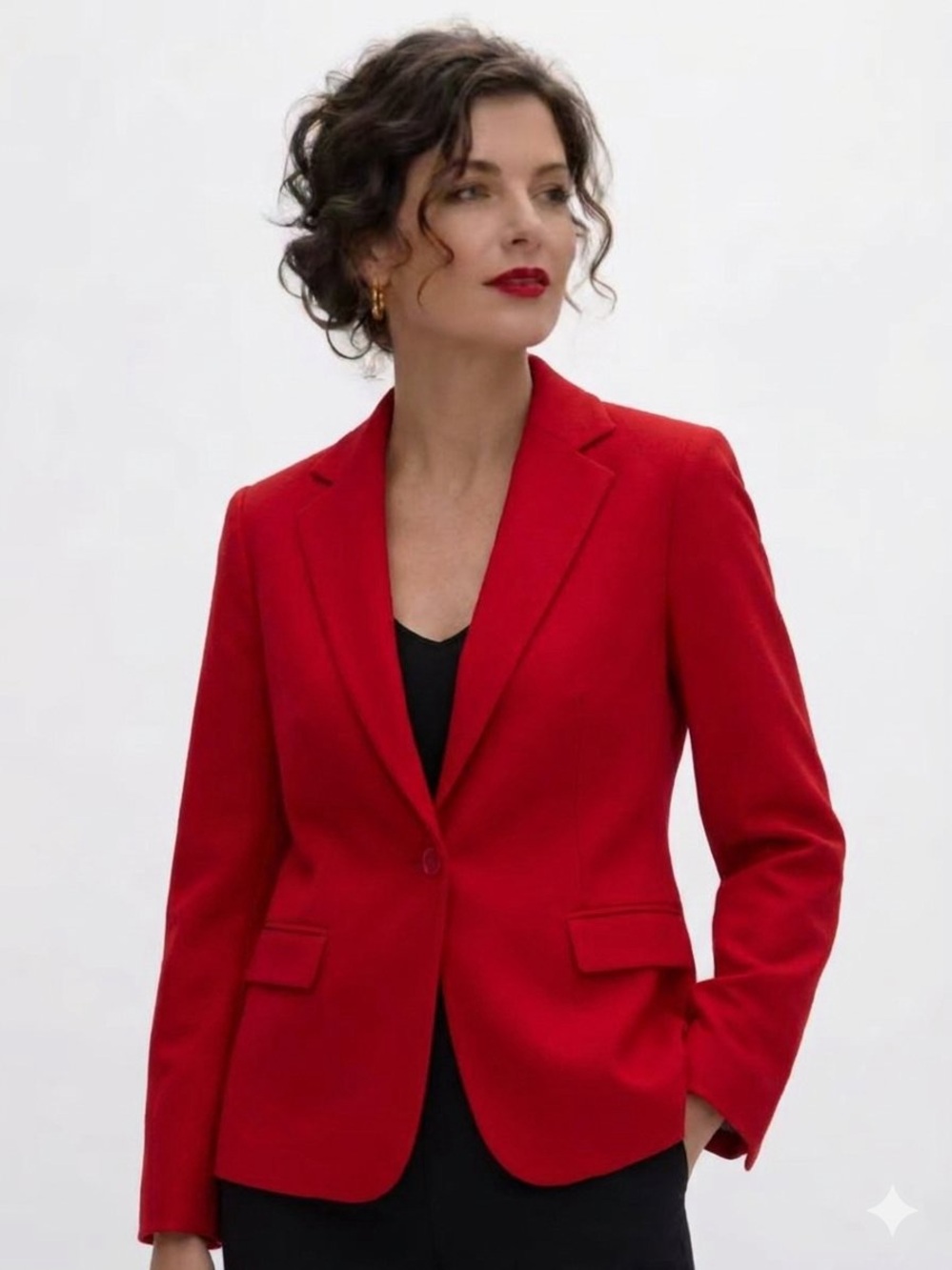 Vintage Pendleton Vibrant Red 100% Virgin Wool Blazer Size 12